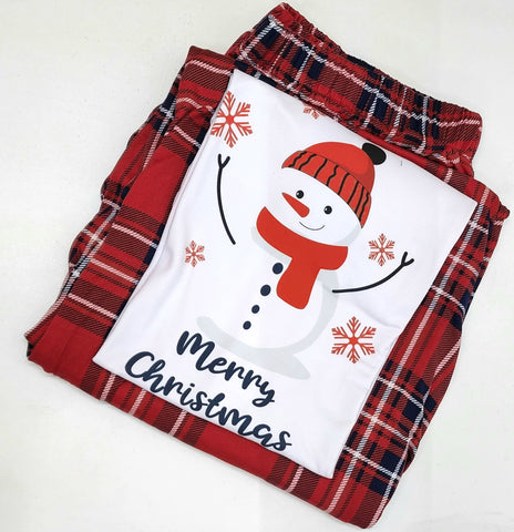 Set de Pijama Navideñas para niños, Snowman 3.0, DISPONIBLE TALLA #8