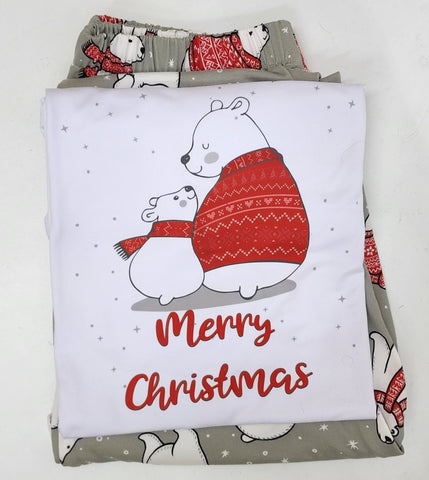 Set de Pijama Navideñas para niños, Polar Bear, DESDE TALLA #4 hasta #14