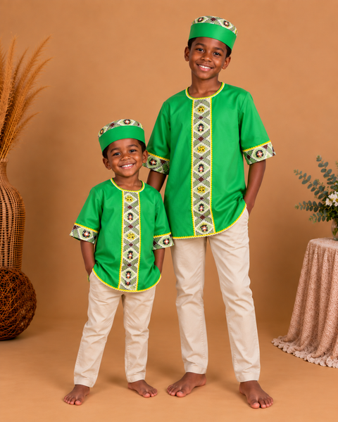 Set Africano para Niño – Túnica + Kufi