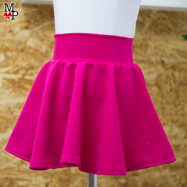 Set de Falda Circular rosado y blanco, personalizado con nombre, Coleccion Pink Lover. Desde talla 12 meses hasta Adulto L