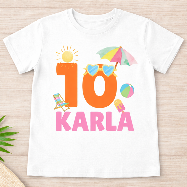 Camisetas familiares inspiradas en pool party, Cumpleaños de piscina
