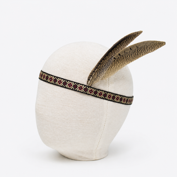 Conjunto Taíno para Niña de 3 Piezas | Body, Falda y Accesorio con Plumas