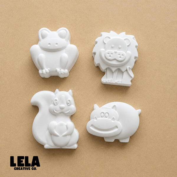 Mini kits de yesitos, animalitos de la selva. Para regalar en eventos infantiles. X6, X15 o X25