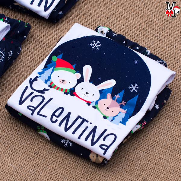 Set de pijama para bebe, Tshirt y pantalon,  Christmas Crew, DISPONIBLE SOLO TALLA #2