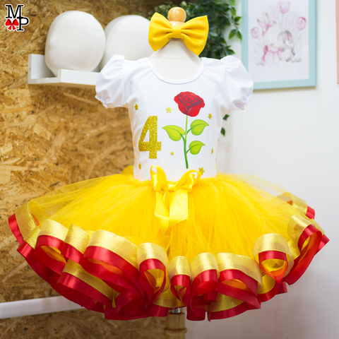 Set de tutu inspirado en Bella, Ropa cumpleaños para niñas. Disponible desde 12 meses hasta #12