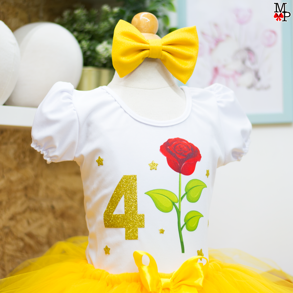 Set de tutu inspirado en Bella, Ropa cumpleaños para niñas. Disponible desde 12 meses hasta #12
