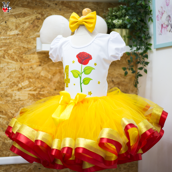 Set de tutu inspirado en Bella, Ropa cumpleaños para niñas. Disponible desde 12 meses hasta #12
