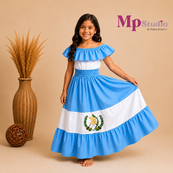 Set Típico Guatemala – Leotardo y Falda | Niños y Adultos