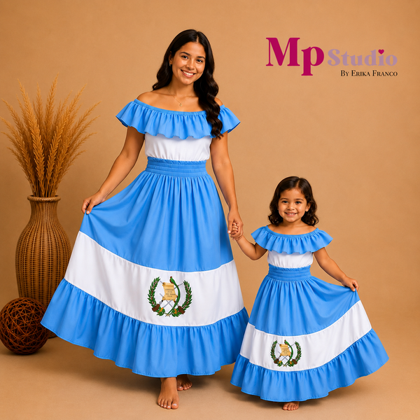 Set Típico Guatemala – Leotardo y Falda | Niños y Adultos