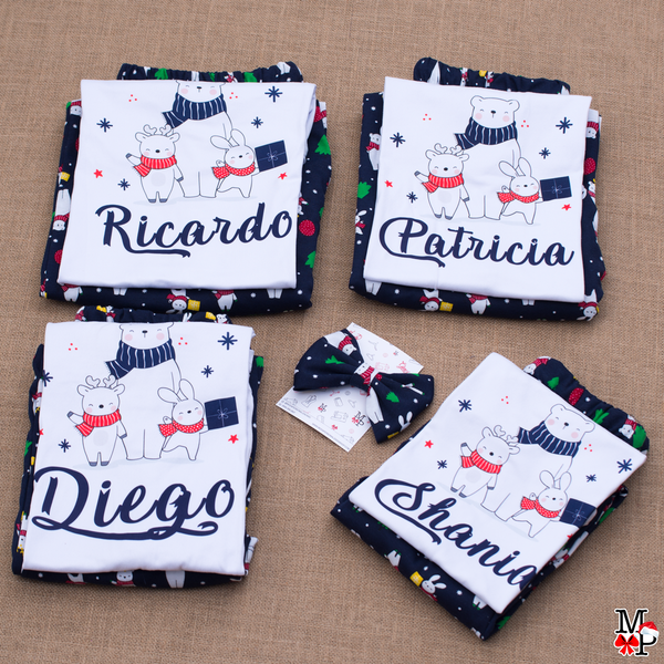 Set de Pijama Navideñas para niños, Chirstmas Bear, DISPONIBLE SOLO TALLA 8