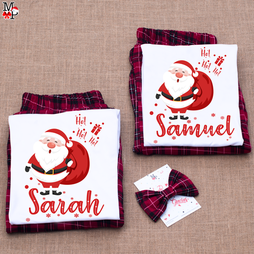 Set de Pijama Navideñas para niños, Chirstmas Plaid 2.0, DISPONIBLE TALLA 4 Y 10