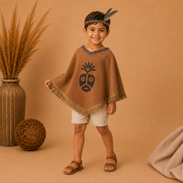 Poncho Taíno Infantil para Niños