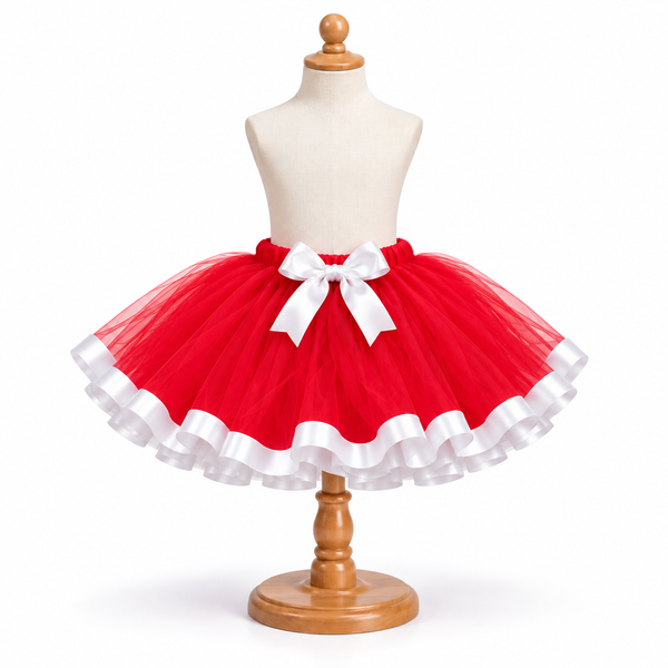 Falda Tutú Navideña para Niñas | Veladas y Presentaciones Escolares