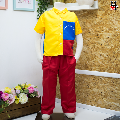 Camisa inspirada en la bandera de venezuela para niños, Camisa venezolana,  disponible SOLO TALLA #2