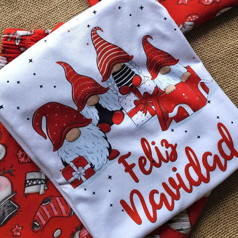 Set de pijama para bebe, Tshirt y pantalon, Christmas Pet, Tallas desde 0/24 Meses