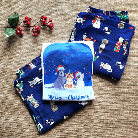 Set de Pijama Navideñas para adultos, Christmas Pet, DESDE TALLA XS hasta XXL