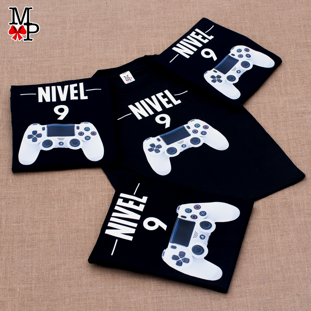 Camisetas familiares de Play Station, Juego de videos cumpleaños