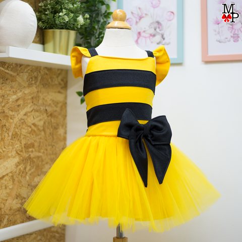Vestido para niña inspirado en abejita, disponible desde talla 12 meses hasta #14