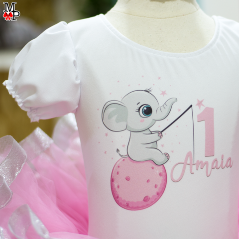 Leotardo personalizado Inspirado en Elefante Bebe