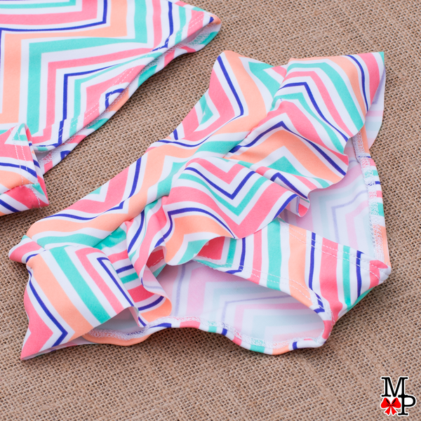 Bañador para bebes, estampado Sweet chevron, disponible tallas desde 3 meses hasta 24 meses