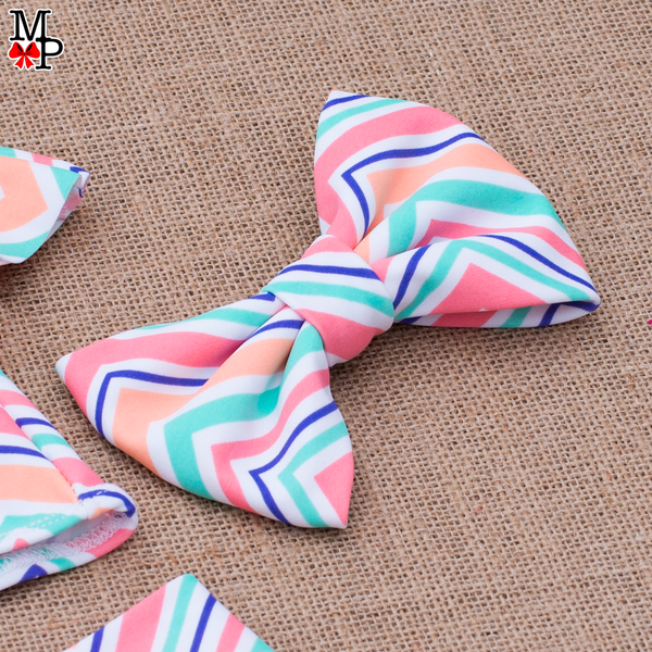 Bañador para niñas, estampado Sweet Chevron, disponible tallas desde #2 hasta #14