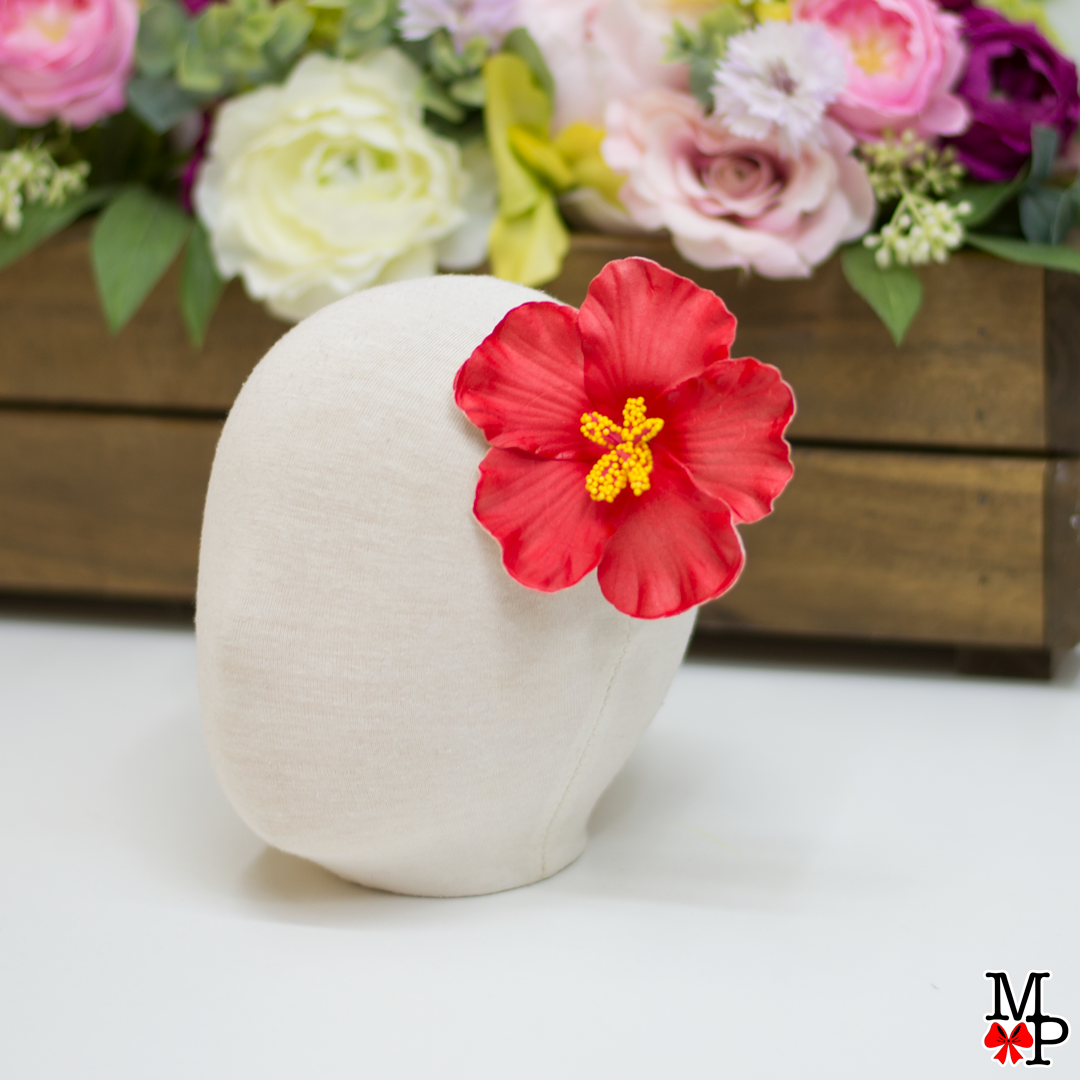 Accesorio flor de cayena dominicano, Accesorio para el pelo de la patria