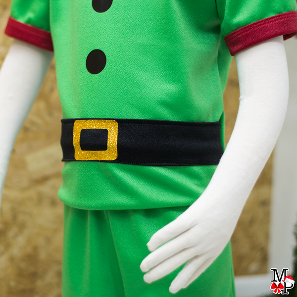 Top, pantalon y gorro para niños inspirado en duende, ayudante de Santa desde talla 12 meses hasta #12