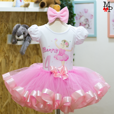 Set de tutu ballerina, Cumpleaños bailarina de ballet rosa