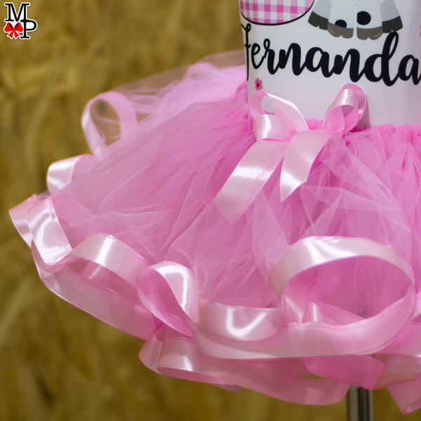 Set de tutu Vaca Lola para niñas, Ropa Cumpleaños inspirado en Vaca Lola