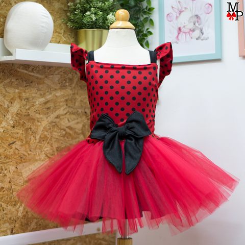 Vestido para niña inspirado en Mariquita, disponible desde talla 12 meses hasta #14