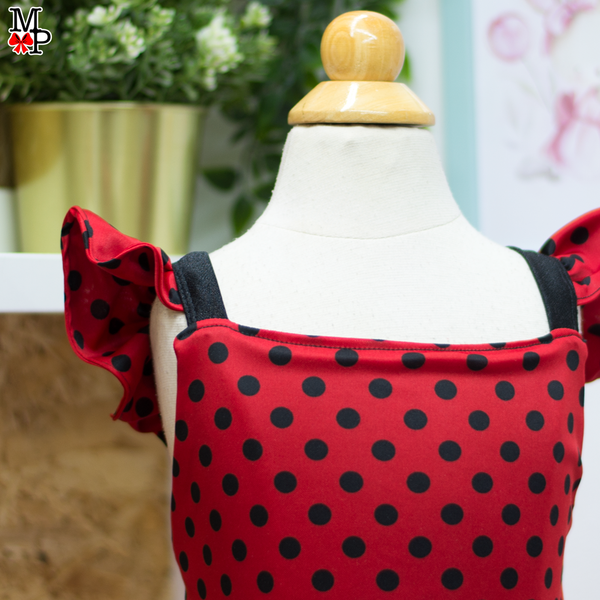 Vestido para niña inspirado en Mariquita, disponible desde talla 12 meses hasta #14