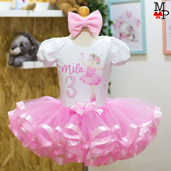 Set de tutu ballerina, Cumpleaños bailarina de ballet rosa