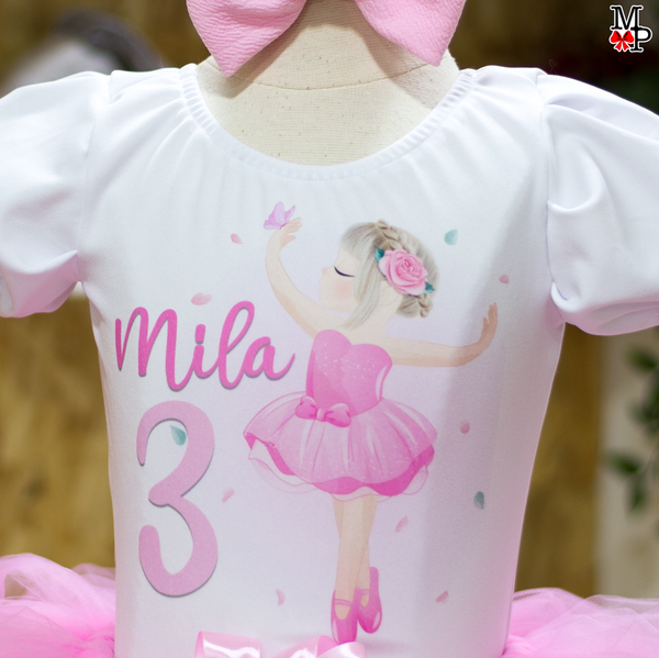 Set de tutu ballerina, Cumpleaños bailarina de ballet rosa