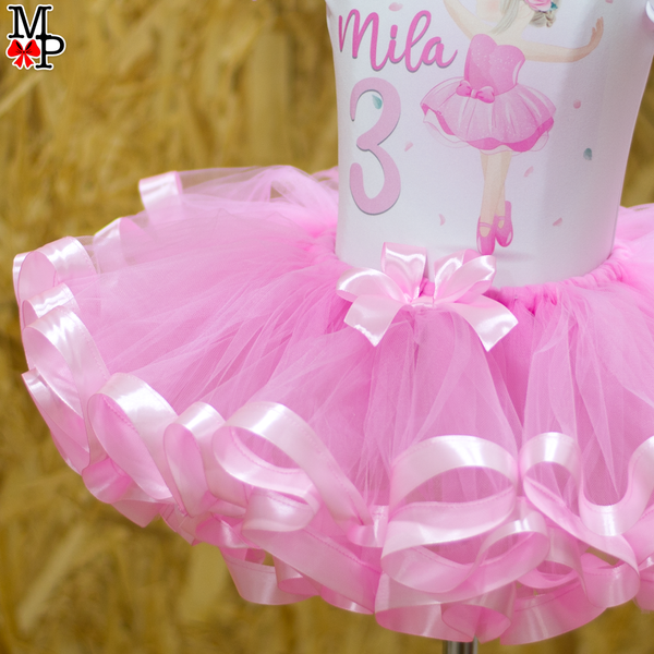 Set de tutu ballerina, Cumpleaños bailarina de ballet rosa