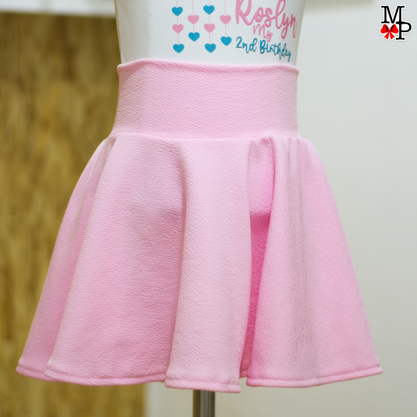 Set de Falda Circular inspirado en Nube arcoiris, Cumpleaños rosado niñas