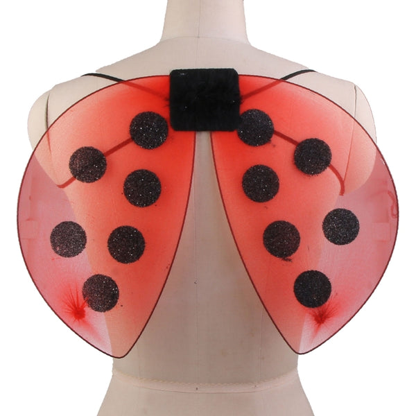 Alas de Mariquita para niños, con elastico ajustable