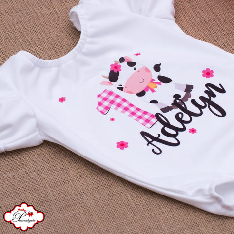 Leotardo personalizado inspirado en Vaca Lola
