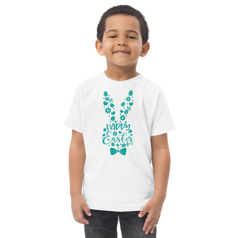Camiseta de algodon para niños, Blanca, Coleccion pascua, Easter Bunny